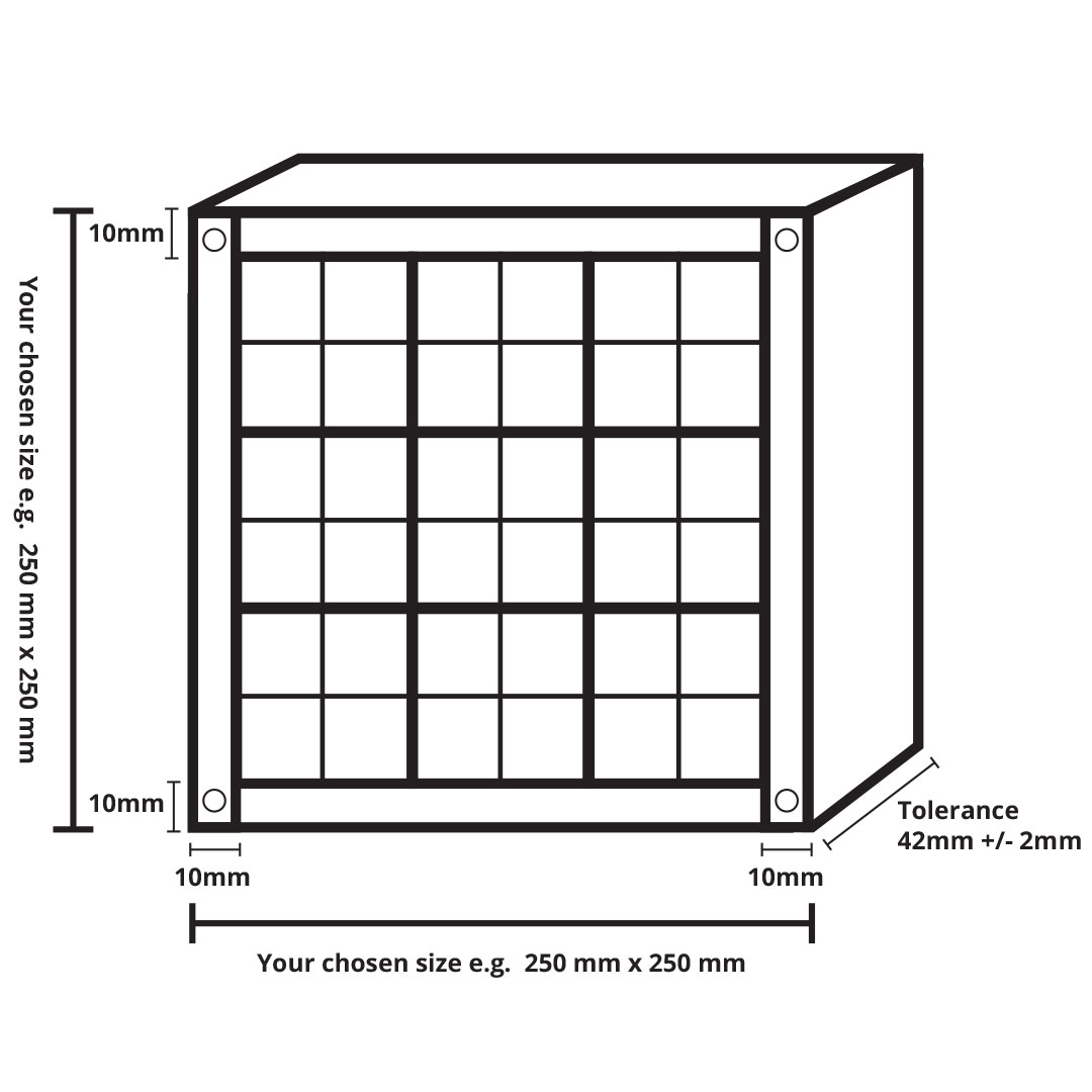 Door Grille measurements